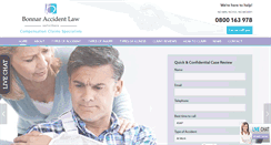 Desktop Screenshot of bonnaraccidentlaw.com
